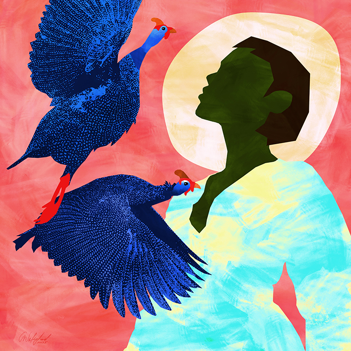 Olive and the Quinea Fowl II ©CW 2025
